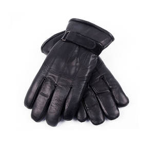 Guantes elegantes de cuero genuino con acabado suave, agarre cómodo y forro interior cálido para conducir y actividades al aire libre. - Product Image 1