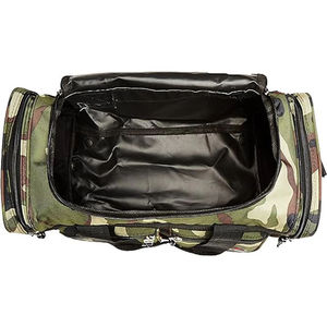 High Quality Olive Green Canvas <b>Duffel</b> <b>Bag</b> 56-75L Large Capacity Adjustable Strap Unisex Casual Travel Gym <b>Bag</b> Zipper Closure - Product Image 2