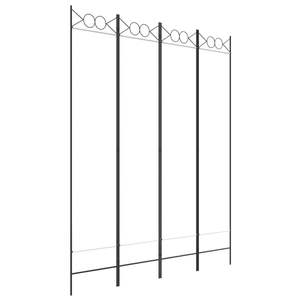 Separador de ambientes de tela blanca de 4 paneles, 63 x 78,7 pulgadas, modelo D0100H79Y3J - Product Image 2