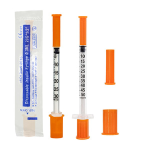 <span class=keywords><strong>Jeringa</strong></span> de <span class=keywords><strong>Insulina</strong></span> Veterinaria Desechable de <span class=keywords><strong>0.3</strong></span> ml, Aguja de 29G y 13 mm para Inyección Animal - Product Image 2