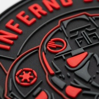Fabricant de patchs tactiques en PVC 3D personnalisés, patchs en caoutchouc avec velcro, patchs en caoutchouc de taille personnalisée