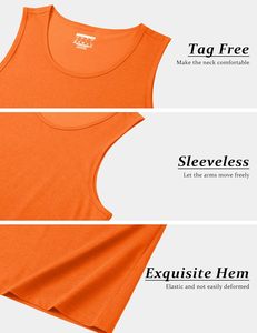 Camiseta sin mangas de algodón para hombre al por mayor, transpirable, ligera, ecológica, anti-UV, para gimnasio, entrenamiento, fitness, atlética - Product Image 5