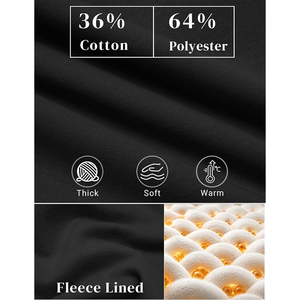 <b>Men's</b> <b>Black</b> Cotton Sweatpants Elastic Waist Drawstring Side Pockets Casual Loose Fit Autumn Wear - Product Image 5