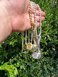Colgante de pipa de tabaco, colgante Hip Hop, colgante de plata chapada en oro 925 con moissanita VVS para hombre, colgante Bling para rapero, colgante de moda - Product Image 4