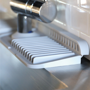 Plastic Sink Protector Mat With <b>Drain</b> Hole For Kitchen Faucet Base Anti Splash Heat Resistant Eco Friendly Surface <b>Cover</b> - Product Image 4