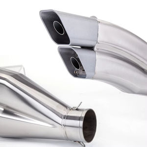 Tubo de escape doble oblicuo de acero inoxidable modificado para motocicleta Universal para 250NK Spring Breeze <span class=keywords><strong>150</strong></span> - Product Image 6