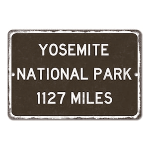 CIFbuy Repliche di Cartelli Stradali Vintage Personalizzati del Parco Nazionale di Yosemite, Targhe Decorative da Parete Personalizzate come Souvenir - Product Image 6