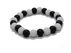 High Quality white Black Karungali Crystal Bead Bracelet Romantic Gift Fashion Charm Jewelry for Men Women Energy Meditation - Product Image 1