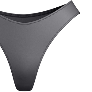 Women Sexy <b>Seamless</b> Spandex <b>Thongs</b> Panties Mid-Rise Solid Color Nonwoven Quick Dry Breathable Waist Logo Red - Product Image 5