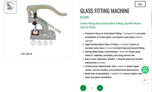 Watch Glass Fitting Machine Quartz <b>Case</b> Back Press Tool Nylon Dies Lever Press Jewelry Tool Kit | Item No GS-2010 - Product Image 3