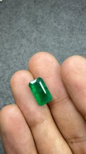 Émeraude naturelle zambienne de 3,11 carats, taille octogonale, pierre précieuse verte lâche, émeraude de qualité supérieure pour bague, pendentif, bijoux, vente en gros - Product Image 3