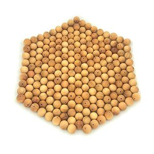 Perles d'espacement rondes en bois naturel pour la fabrication de bijoux professionnels - Vente en gros pour artisans - Product Image 1