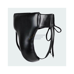 Protège-entrejambe en cuir anti-transpiration pour entraînement MMA et boxe, couleur et logo personnalisables, prix de gros, protection sportive pour hommes - Product Image 3