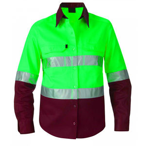 Chemise de travail réfléchissante haute visibilité, uniforme industriel, manches longues, boutonnée, protection pour la construction, vêtements de travail pour hommes - Product Image 3