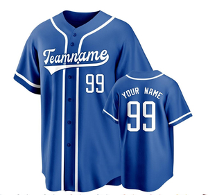 Best Price Men's Breathable Lightweight Polyester Baseball Jersey Shirts OEM Customized Logo Sublimation Sportswear - Product Image 5