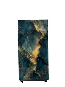 Dalles de porcelaine mobiles ultra-minces de 9 mm, aspect marbre bleu, grandes tuiles murales pour villa, salon, bar, hôtel, restaurant - Product Image 4