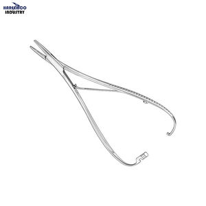 Portaagujas Manual LICHTENBERG de Marca Personalizada, 17 cm, Plateado, 30 Posiciones de Mandíbula, Clase I, Certificado CE - Product Image 1