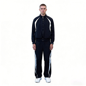 Fighting Ant <b>Men</b> Jogger Sets Two Piece Set Patchwork Zip up Puff <b>Track</b> Nylon <b>Jacket</b> and <b>Track</b> Pants Custom Nylon Tracksuit <b>Men</b> - Product Image 6