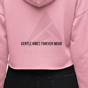 Women's Pink Cropped Hoodie With <b>Cat</b> Print Bow Design Casual Cotton Sweatshirt Autumn Wear - Product Image 5