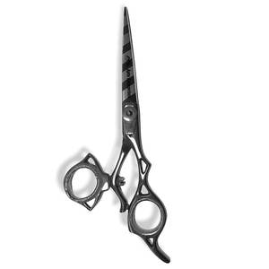 Tijeras de peluquería de acero inoxidable de nuevo diseño con agarre portátil y tijeras de afeitar para cortar el cabello - Product Image 2