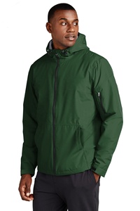 Men's Casual Waterproof Windbreaker <b>Jacket</b> Hooded Zip Outerwear Quick Dry <b>Fleece</b> <b>Lining</b> Running Outdoor - Product Image 3