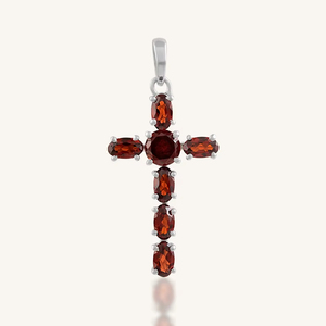 Colgante de Granate en Plata de Ley 92.5 KLSP-50462 - Product Image 1