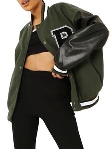 2025 femmes vêtements mode décontracté Patchwork bouton up culture Bomber université vestes manteau femmes hiver Baseball veste - Product Image 4