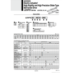 Actionneur électrique pneumatique SMC LEKFS32NZA-200 produit de cylindre - Product Image 2