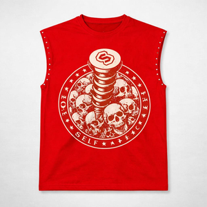 T-shirt sans manches tendance, couleur unie, coupe ample, pour la mode streetwear quotidienne, t-shirts sans manches pour hommes - Product Image 6