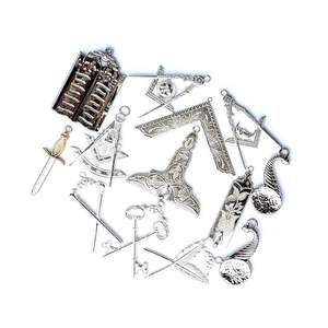 Juwel de col maçonnique personnalisé en métal, badge décoratif poli pour officier, pour col de cérémonie formel - Product Image 6