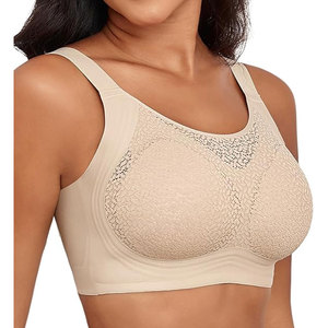 Solid Trader Brassière de sport respirante et de soutien, confort maximal, sans coutures, bretelles larges, pour la gym et la course, style crop top - Product Image 5