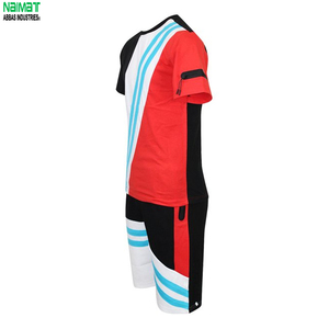 Men's Sporty Color Blocked <b>Shorts</b> Set Orange Black White Quick Dry <b>Polyester</b> Bermuda With Pocket Elastic Waist - Product Image 6