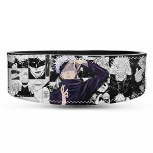 Ceinture de musculation professionnelle OEM en cuir de vachette respirant de 10 mm d'épaisseur, unisexe, avec levier, style anime - Product Image 1