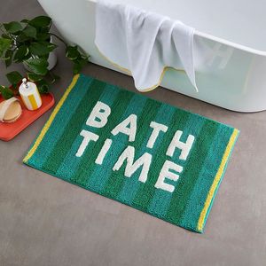 Wholesale Custom Bath Mats Quick Dry Designer Bath Rugs Cotton with Machine Made Technics for Bathrooms By INDIAN TEXTILES H/L - Product Image 1