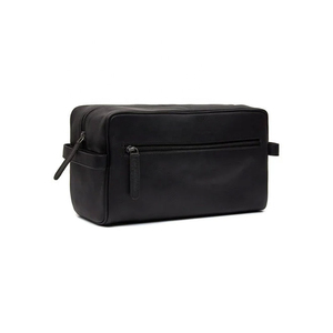 Leather <b>Toiletry</b> <b>Bag</b> Rectangle Minimalist Durable Travel Storage <b>Bag</b> <b>for</b> <b>Men</b> Shaving Kit Organizer Dark Brown - Product Image 4