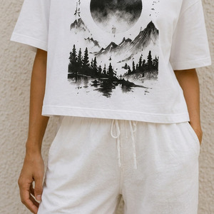 T-shirt personnalisé pour femme, coupe ample, 100% coton, jersey simple, évacuation de l'humidité, tee-shirt d'été - Product Image 4