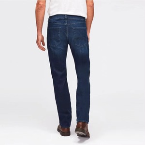 Jean en denim pour homme, style streetwear, coupe crayon, effet usé, haute élasticité, respirant, écologique, séchage rapide, 100% coton - Product Image 2