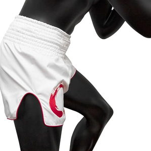 <b>Men</b> Boxing Shorts Satin Lightweight Side Slit Four-Way Stretch Waterproof High Kick Fight <b>Trunks</b> - Product Image 4