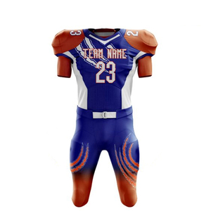 Conjuntos de Uniformes de Fútbol Americano para Hombre, Tallas Grandes, Manga Corta, Estampados, Antibacterianos, Diseño Personalizable, Logotipo, Nombre del Equipo, Estilo Americano - Product Image 2