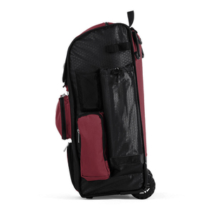 Custom Softball Baseball <b>Backpack</b> with Shoe Compartment <b>Rolling</b> Bats Bag & Hook Polyester/Nylon Material Youth Men's Outdoor Use - Product Image 4