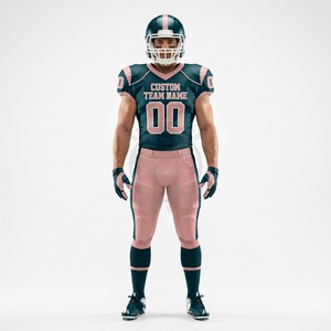 Uniformes de football universitaires personnalisés avec numéros personnalisés en polyester extensible pour équipes scolaires en gros - Product Image 2