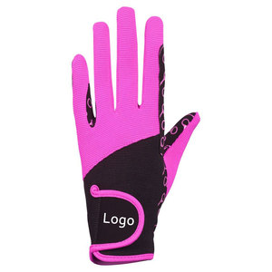 Gants d'équitation de sport en cuir véritable de haute qualité, personnalisables, avec fermeture auto-agrippante et couleurs sur mesure - Product Image 3