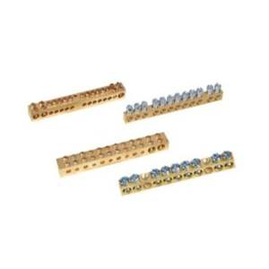 Borniers électriques industriels en laiton et bandes de bornes conductrices multi-ports pour la distribution d'énergie et les systèmes de mise à la terre des panneaux - Product Image 2