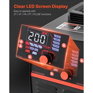 Saldatrice Combo 3 in 1 Digitale 110/220V Dual Volt Plasma Cutter TIG MMA 50A per Alluminio 200A per Altri Materiali Lavorazione Alluminio - Product Image 5