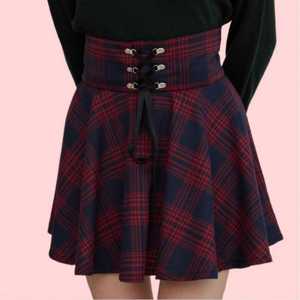 Minifalda Escocesa para Mujer, Falda Corta Plisada para Niñas Escolares, Falda Escocesa de Verano para Mujer, Moda Femenina para Actividades al Aire Libre - Product Image 1