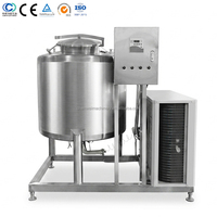 Réservoirs de refroidissement de lait industriels 100L 200L 300L 500L, machine de refroidissement de lait et de jus, réfrigérateur à lait avec mélangeur