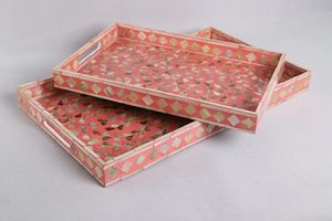 Bandejas Decorativas Hechas a Mano con Madreperla - Duraderas, Grabadas, Personalizables, con Empaque a Color, Estilo Moderno Clásico para Hogares de Lujo - Product Image 6