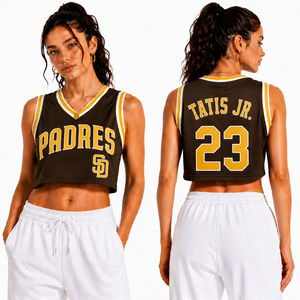 Camiseta de Baloncesto Personalizada para Mujer, con Logotipo del Equipo Bordado, Nombre y Número del Jugador, Top de Malla sin Mangas, Estilo de Proveedor OEM al por Mayor - Product Image 1