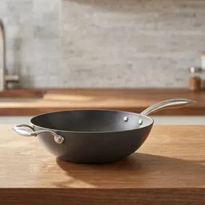 High on Demand Nitrile Series Non Stick <b>Cast</b> Iron Frypan 24 Cm For Kitchen Cooking <b>Pan</b> for Daily Kitchen Use - Product Image 1