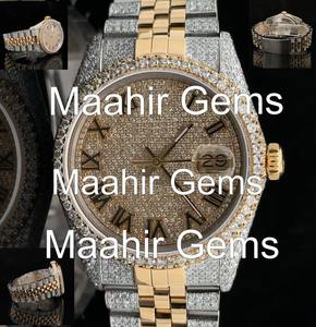 Reloj de Pulsera para Hombre Estilo Hip Hop, con Incrustaciones de Diamantes, Acero Inoxidable, Lujoso, Moissanita, Mecánico Automático, Cristal de Diamante, Resistente al Agua 10 Bar - Product Image 3